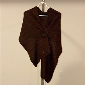Noelle Enterprises Classic Knit Wrap with Button Closure